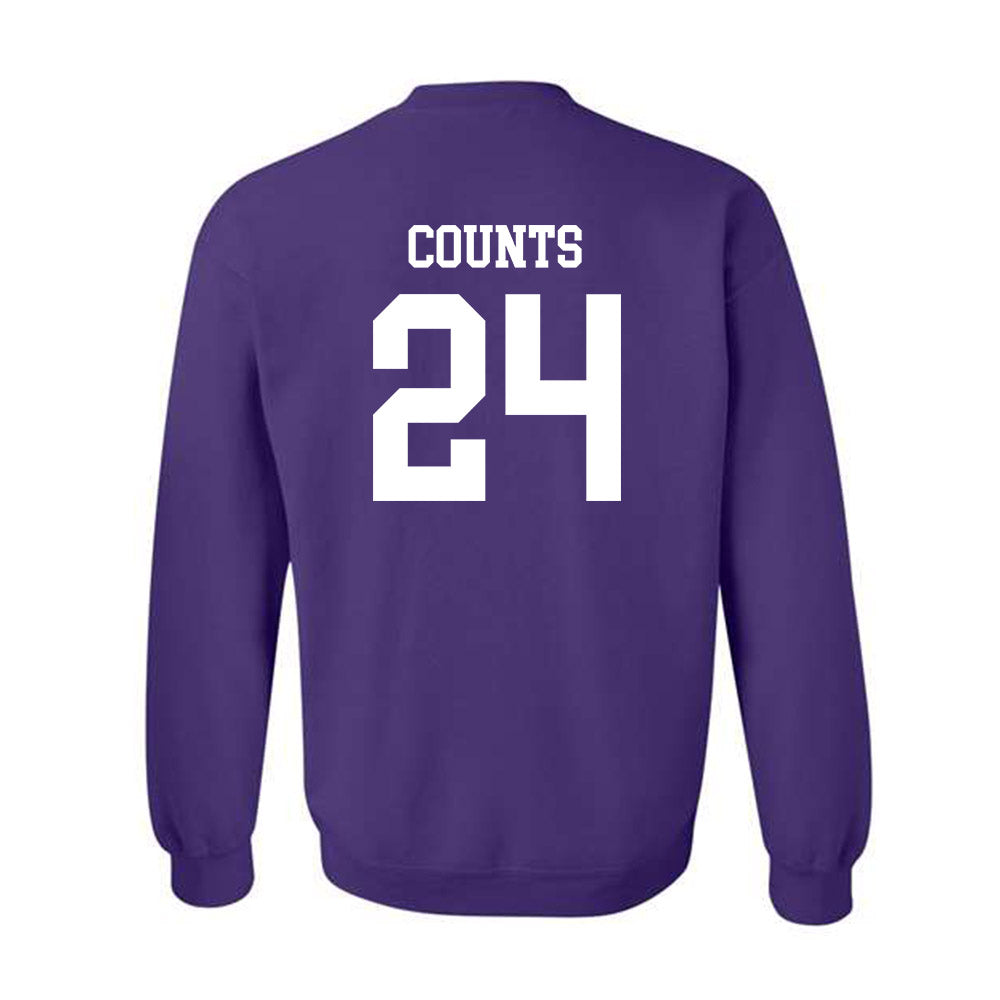 UST - NCAA Men's Basketball : Kyle Counts - Crewneck Sweatshirt-1