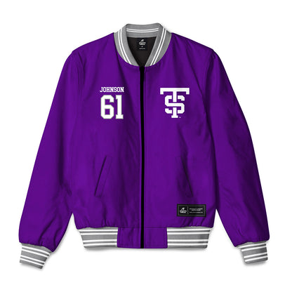 UST - NCAA Football : Marcus Johnson - Bomber Jacket-0