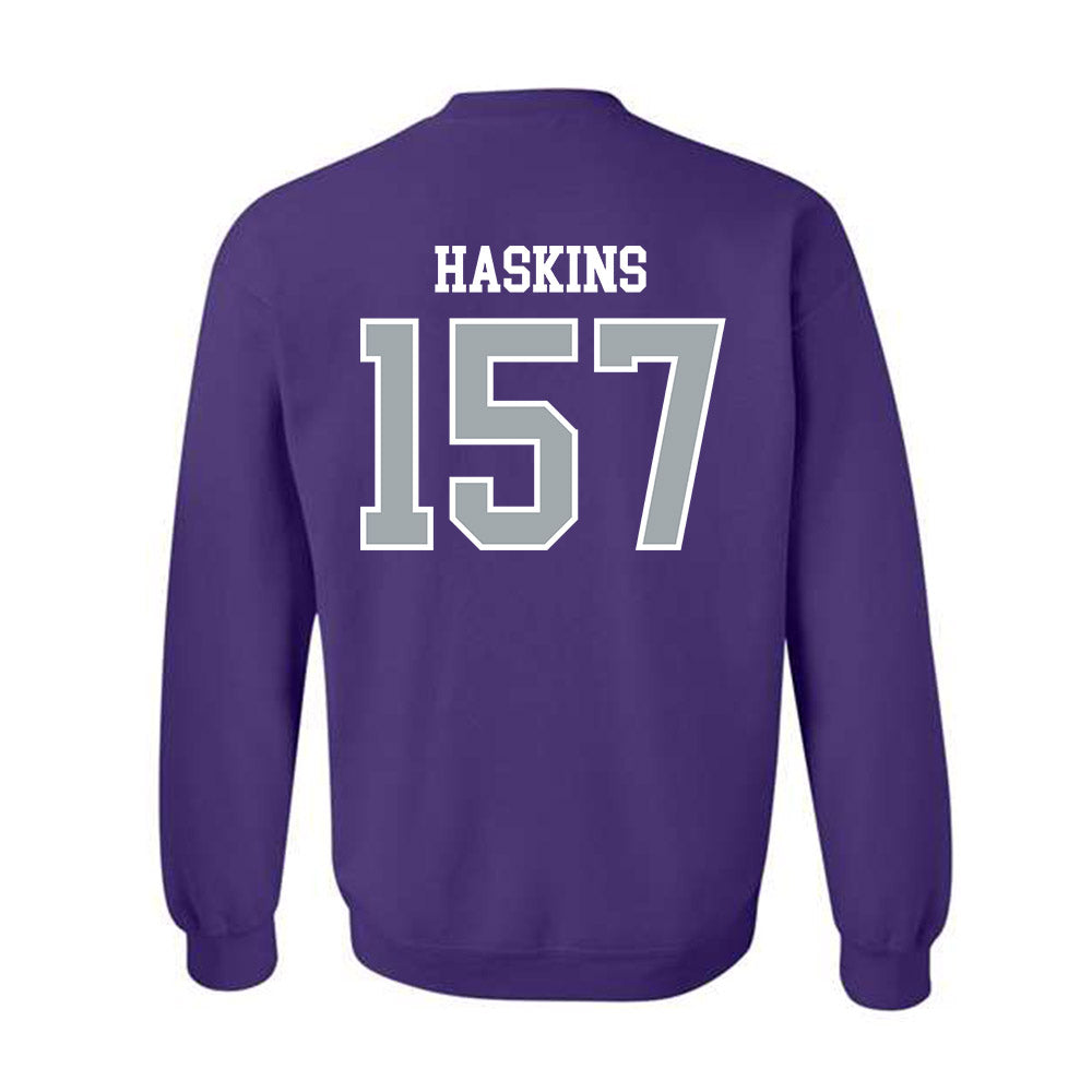 UW-Whitewater - NCAA Wrestling : Maximus Haskins - Crewneck Sweatshirt-1