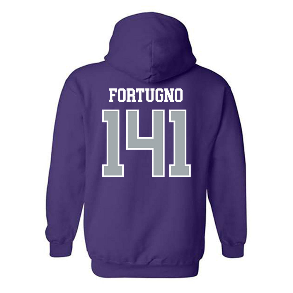 UW-Whitewater - NCAA Wrestling : Justin Fortugno - Hooded Sweatshirt-1