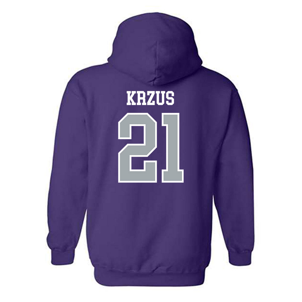 UW-Whitewater - NCAA Women's Volleyball : Aubrie Krzus - Hooded Sweatshirt-1