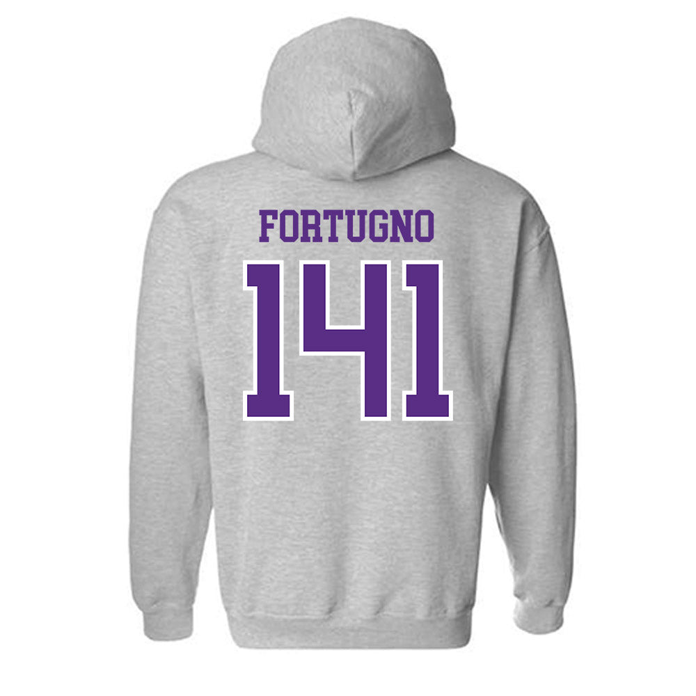 UW-Whitewater - NCAA Wrestling : Justin Fortugno - Hooded Sweatshirt-1