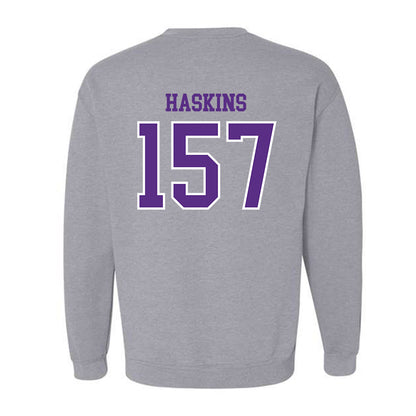 UW-Whitewater - NCAA Wrestling : Maximus Haskins - Crewneck Sweatshirt-1