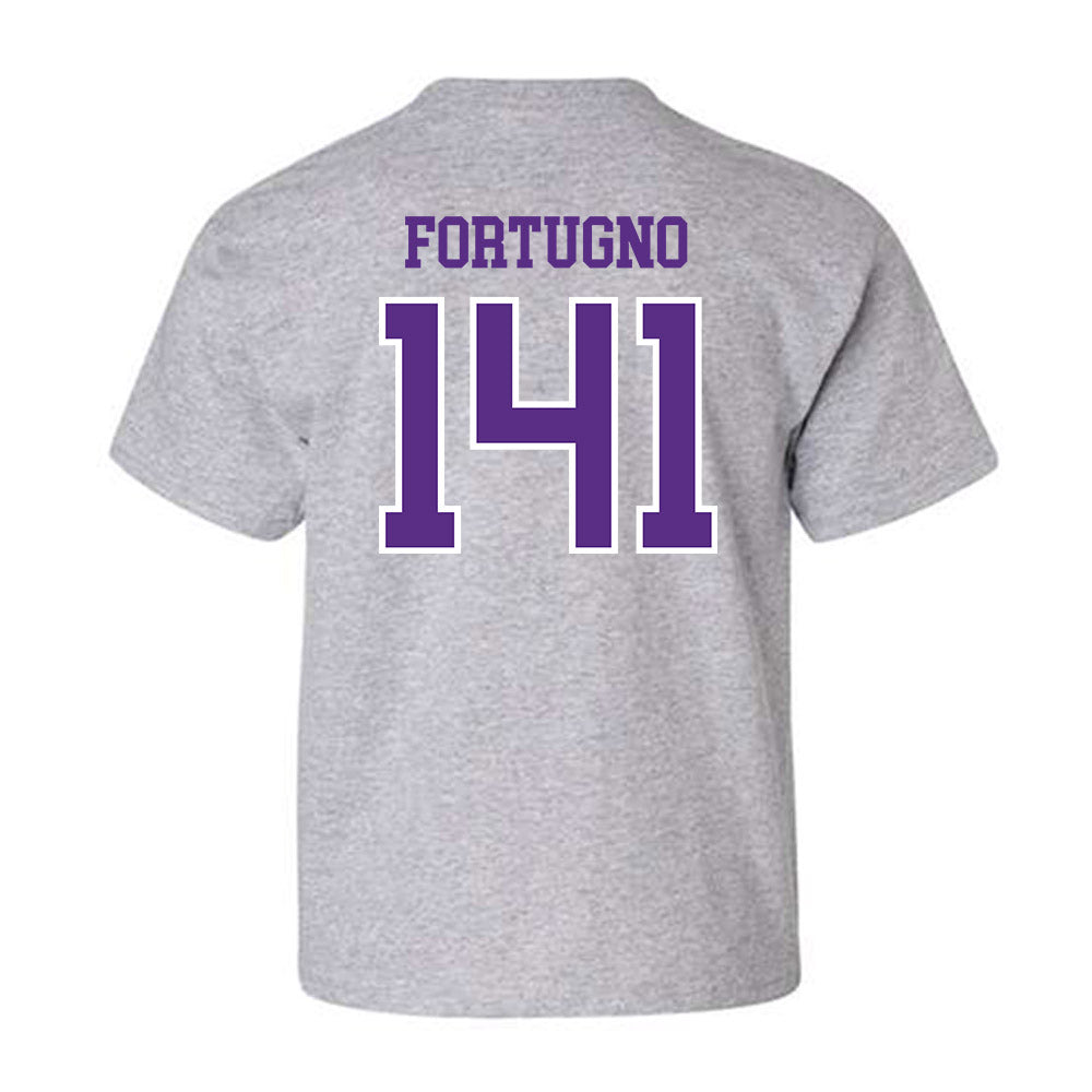 UW-Whitewater - NCAA Wrestling : Justin Fortugno - Youth T-Shirt-1