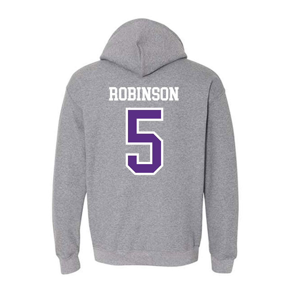 UW-Whitewater - NCAA Men's Basketball : Isaiah Robinson - Hooded Sweatshirt-1