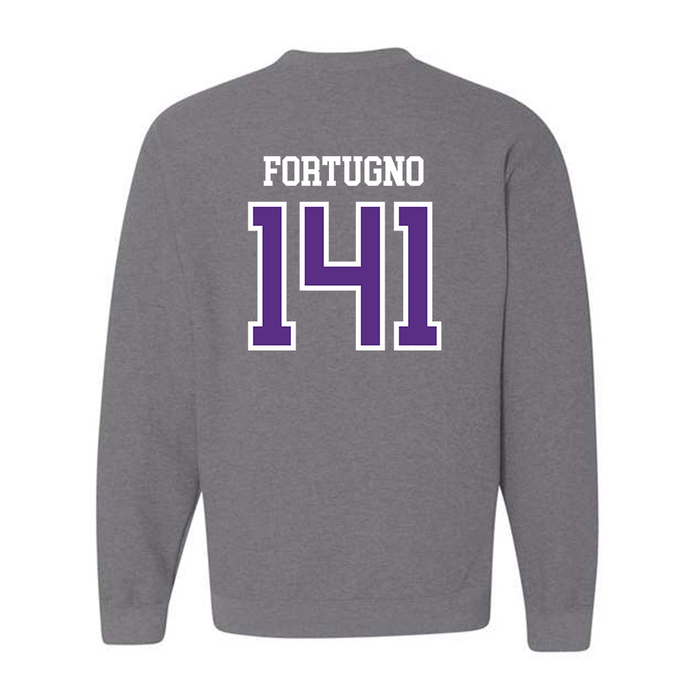 UW-Whitewater - NCAA Wrestling : Justin Fortugno - Crewneck Sweatshirt-1