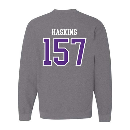 UW-Whitewater - NCAA Wrestling : Maximus Haskins - Crewneck Sweatshirt-1
