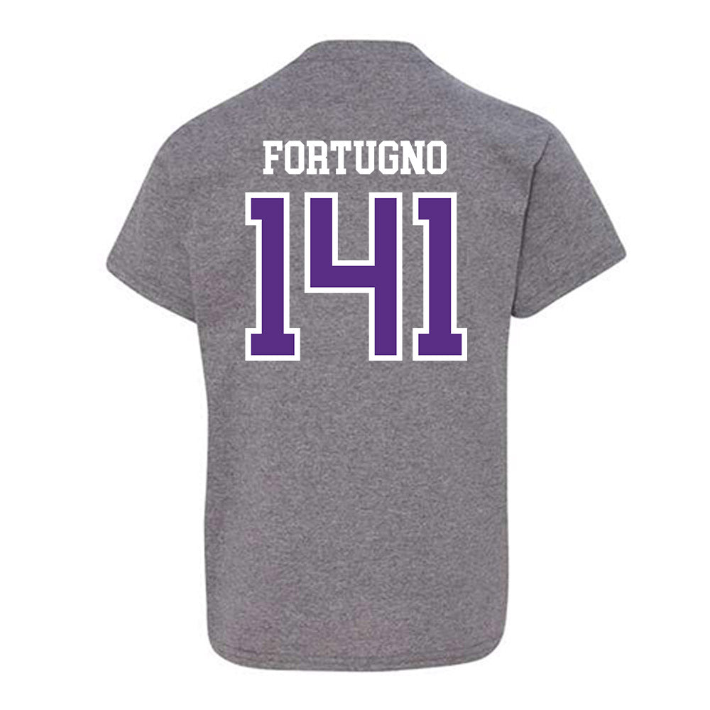 UW-Whitewater - NCAA Wrestling : Justin Fortugno - Youth T-Shirt-1