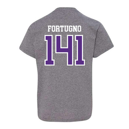 UW-Whitewater - NCAA Wrestling : Justin Fortugno - Youth T-Shirt-1
