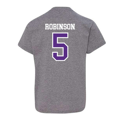 UW-Whitewater - NCAA Men's Basketball : Isaiah Robinson - Youth T-Shirt-1