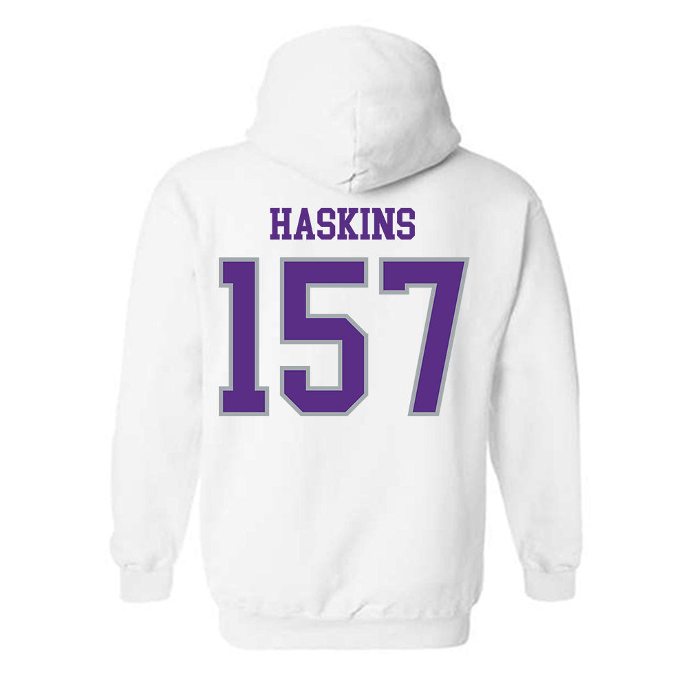 UW-Whitewater - NCAA Wrestling : Maximus Haskins - Classic Shersey Hooded Sweatshirt-1