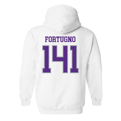 UW-Whitewater - NCAA Wrestling : Justin Fortugno - Classic Shersey Hooded Sweatshirt-1