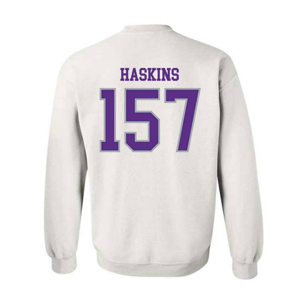 UW-Whitewater - NCAA Wrestling : Maximus Haskins - Classic Shersey Crewneck Sweatshirt-1