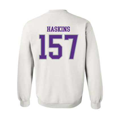 UW-Whitewater - NCAA Wrestling : Maximus Haskins - Classic Shersey Crewneck Sweatshirt-1
