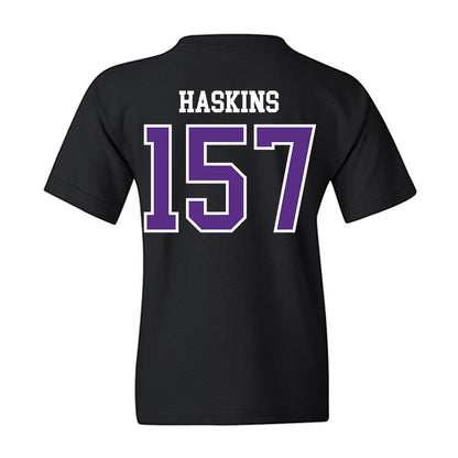 UW-Whitewater - NCAA Wrestling : Maximus Haskins - Youth T-Shirt-1