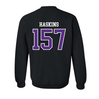 UW-Whitewater - NCAA Wrestling : Maximus Haskins - Crewneck Sweatshirt-1