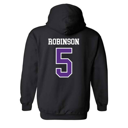 UW-Whitewater - NCAA Men's Basketball : Isaiah Robinson - Hooded Sweatshirt-1