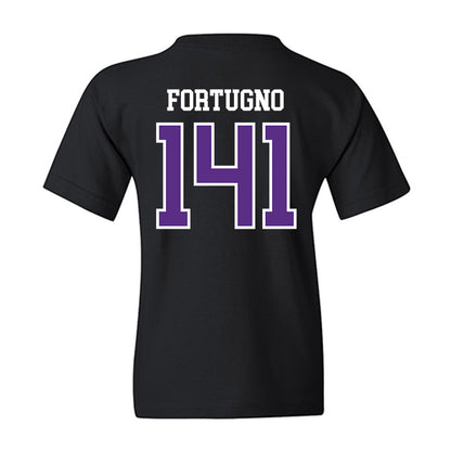 UW-Whitewater - NCAA Wrestling : Justin Fortugno - Youth T-Shirt-1