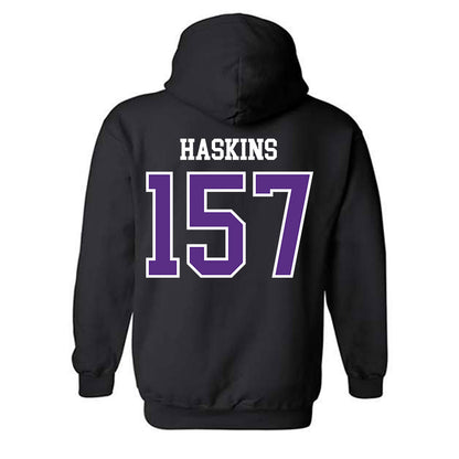 UW-Whitewater - NCAA Wrestling : Maximus Haskins - Hooded Sweatshirt-1