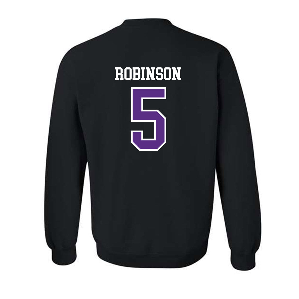 UW-Whitewater - NCAA Men's Basketball : Isaiah Robinson - Crewneck Sweatshirt-1