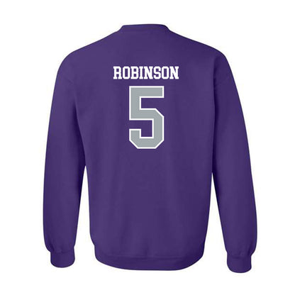 UW-Whitewater - NCAA Men's Basketball : Isaiah Robinson - Crewneck Sweatshirt-1