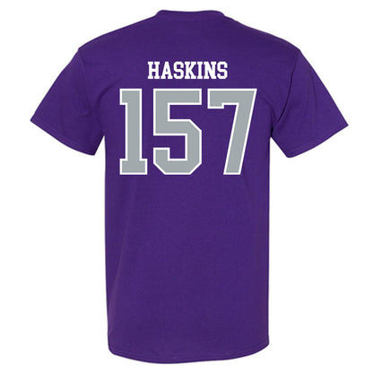 UW-Whitewater - NCAA Wrestling : Maximus Haskins - T-Shirt-1