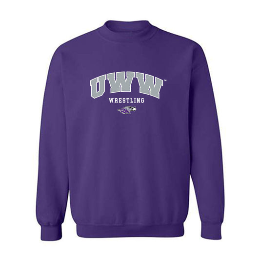 UW-Whitewater - NCAA Wrestling : Justin Fortugno - Crewneck Sweatshirt-0