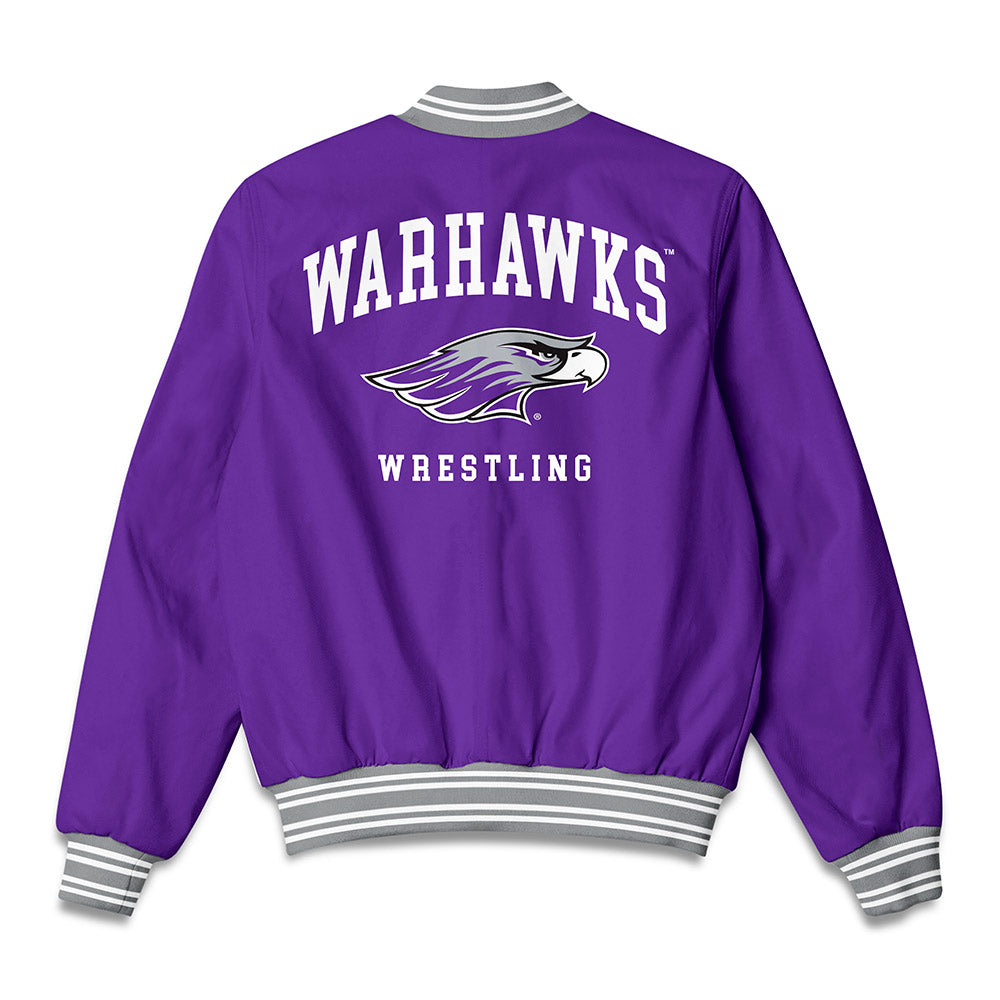 UW-Whitewater - NCAA Wrestling : Brayden Peet - Bomber Jacket-1