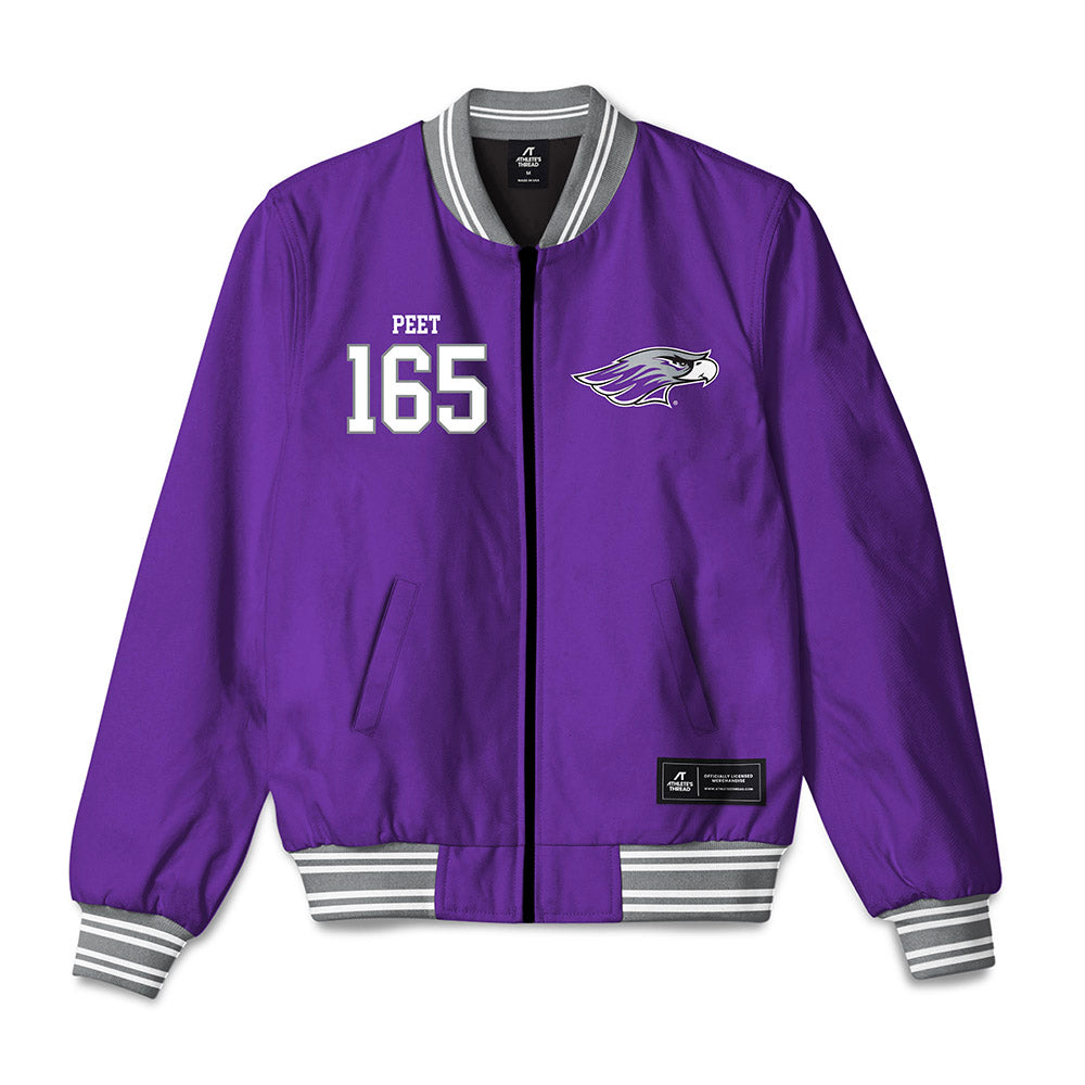 UW-Whitewater - NCAA Wrestling : Brayden Peet - Bomber Jacket-0
