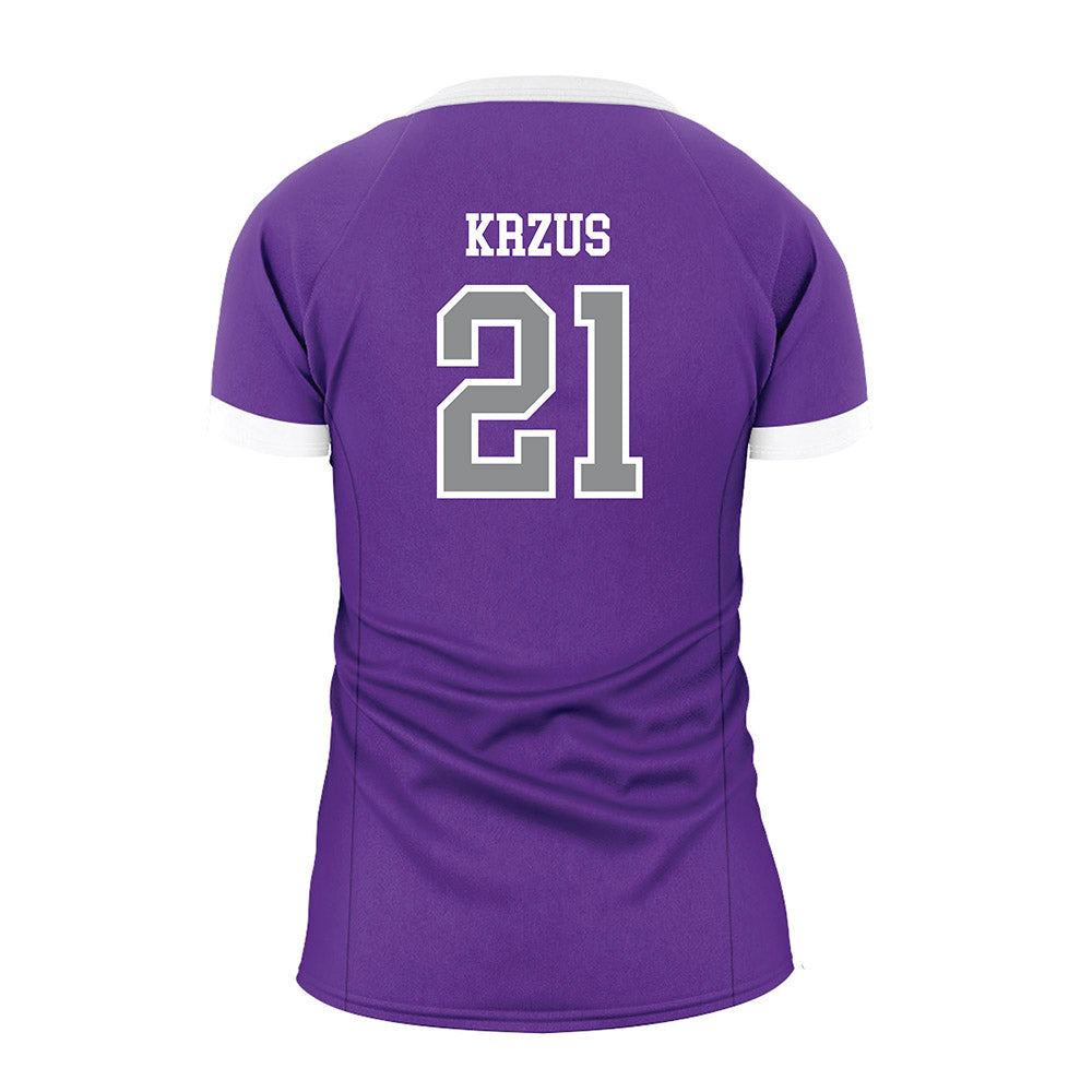 UW-Whitewater - NCAA Women's Volleyball : Aubrie Krzus - Volleyball Jersey-1