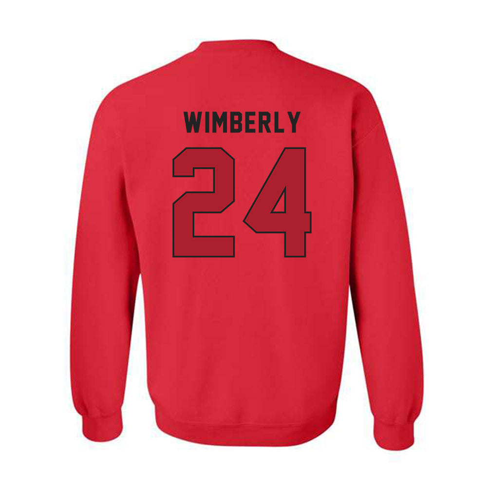 Utah - NCAA Football : Marcus Wimberly - Veterans Day v1 Crewneck Sweatshirt-3