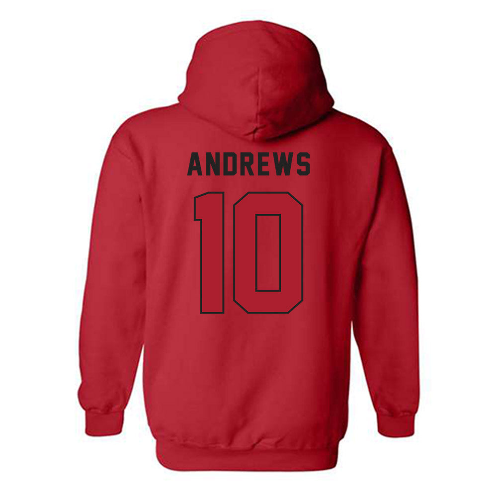 Utah - NCAA Football : Hunter Andrews - Veterans Day v1 Hooded Sweatshirt-3