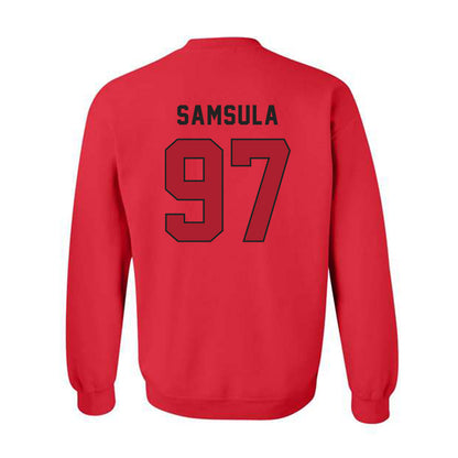 Utah - NCAA Football : Lucas Samsula - Veterans Day v1 Crewneck Sweatshirt-2