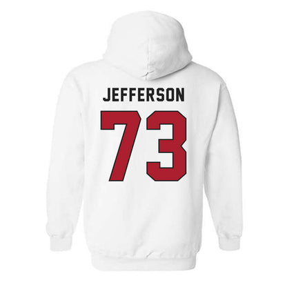 Utah - NCAA Football : Cedric Jefferson - Veterans Day v1 Hooded Sweatshirt-2