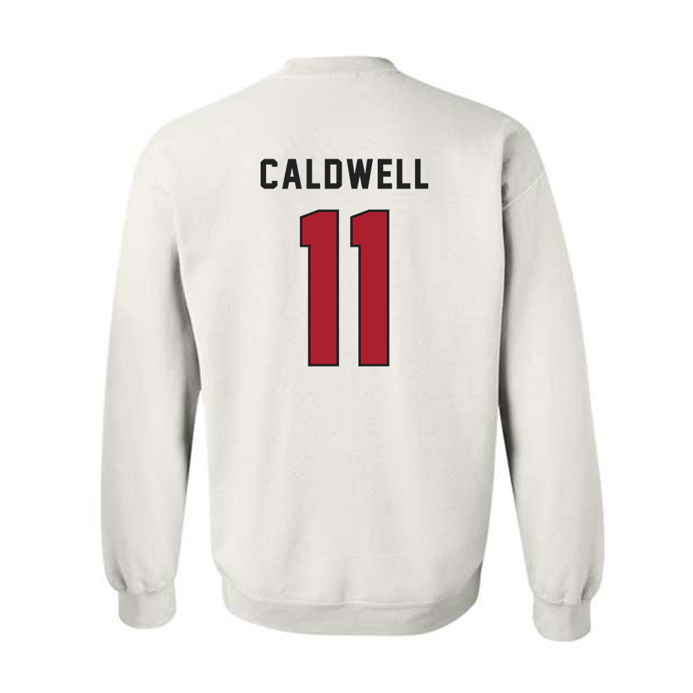 Utah - NCAA Football : Rock Caldwell - Veterans Day v1 Crewneck Sweatshirt-2