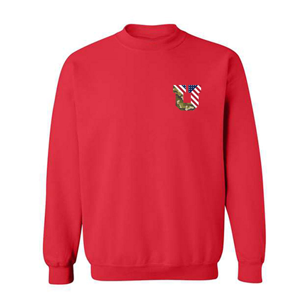 Utah - NCAA Football : Hunter Andrews - Veterans Day v1 Crewneck Sweatshirt-0