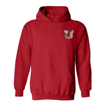 Utah - NCAA Football : Hunter Andrews - Veterans Day v1 Hooded Sweatshirt-1