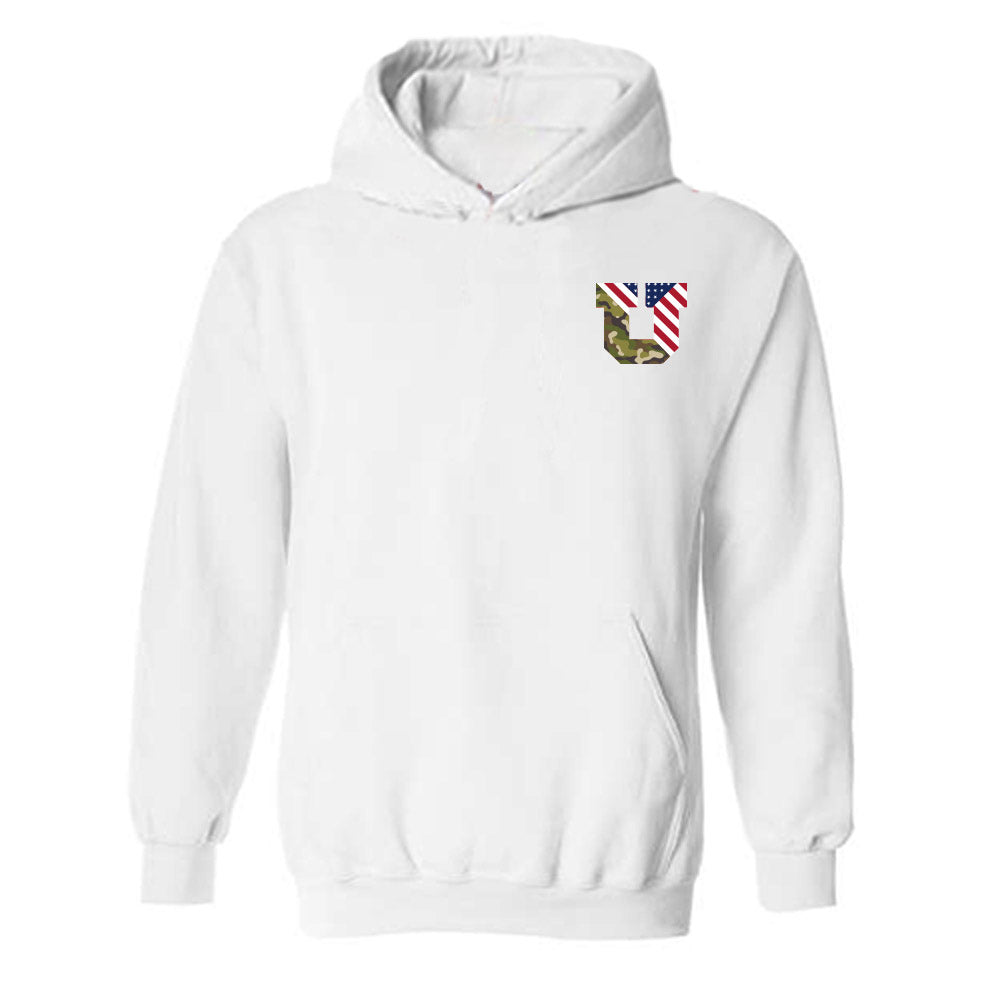 Utah - NCAA Football : Hunter Andrews - Veterans Day v1 Hooded Sweatshirt-0