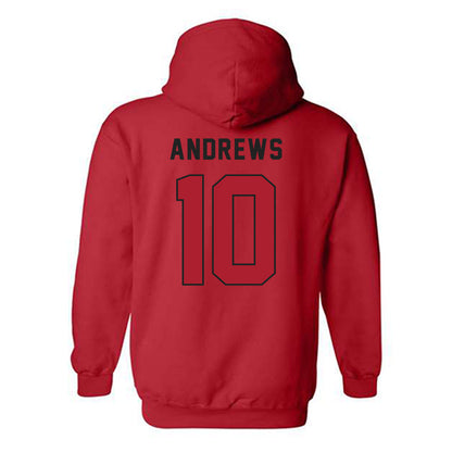 Utah - NCAA Football : Hunter Andrews - Veterans Day v2 Hooded Sweatshirt-2