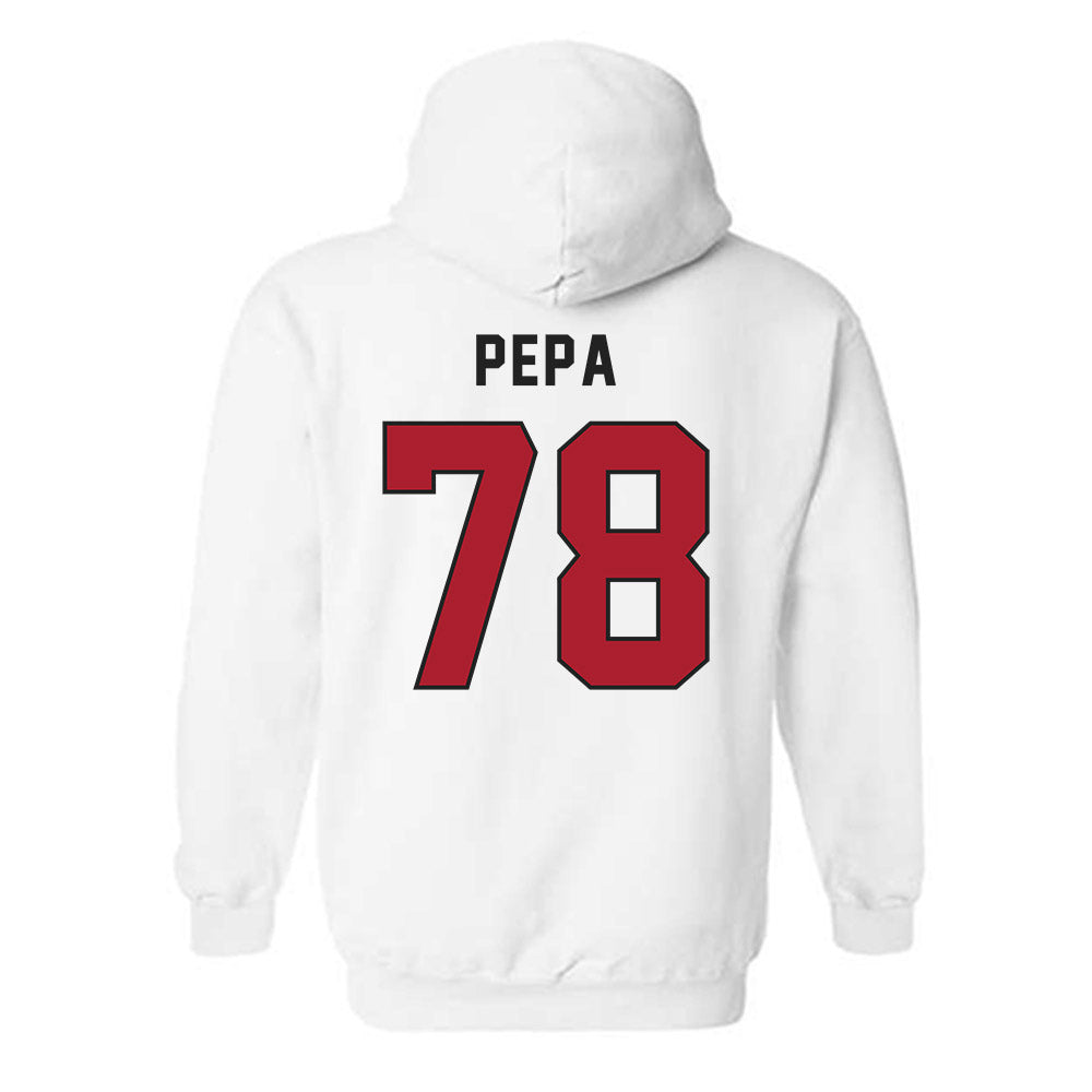 Utah - NCAA Football : Taniela Pepa - Veterans Day v2 Hooded Sweatshirt-2