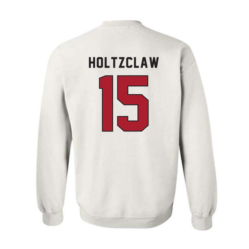Utah - NCAA Football : Lance Holtzclaw - Veterans Day v2 Crewneck Sweatshirt-3