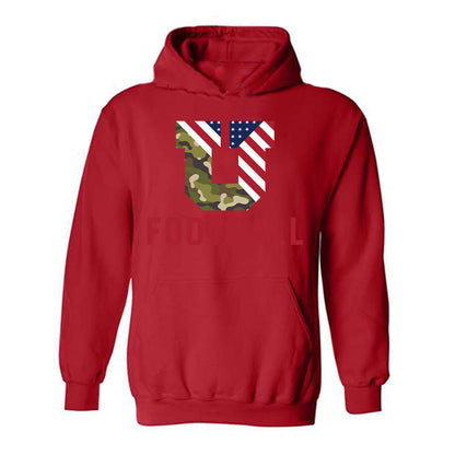 Utah - NCAA Football : Hunter Andrews - Veterans Day v2 Hooded Sweatshirt-0