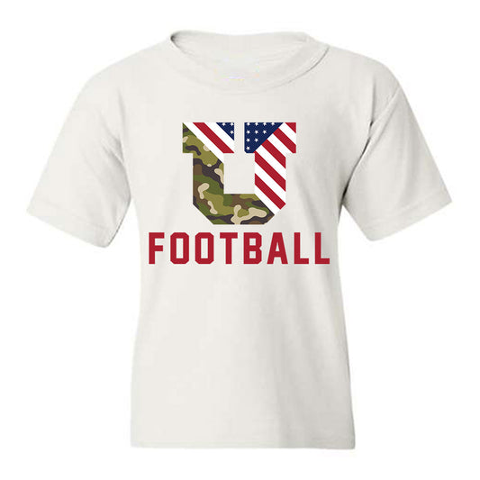 Utah - NCAA Football : Earl Parker - Veterans Day v2 Youth T-Shirt-0