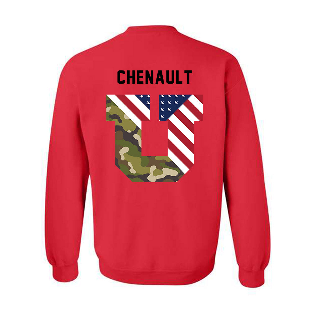 Utah - NCAA Football : James Chenault - Veterans Day v3 Crewneck Sweatshirt-2