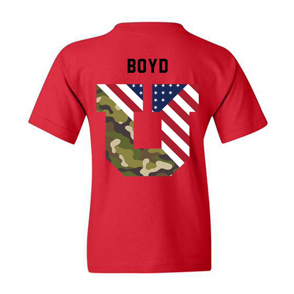 Utah - NCAA Football : Morley Boyd - Veterans Day v3 Youth T-Shirt-2