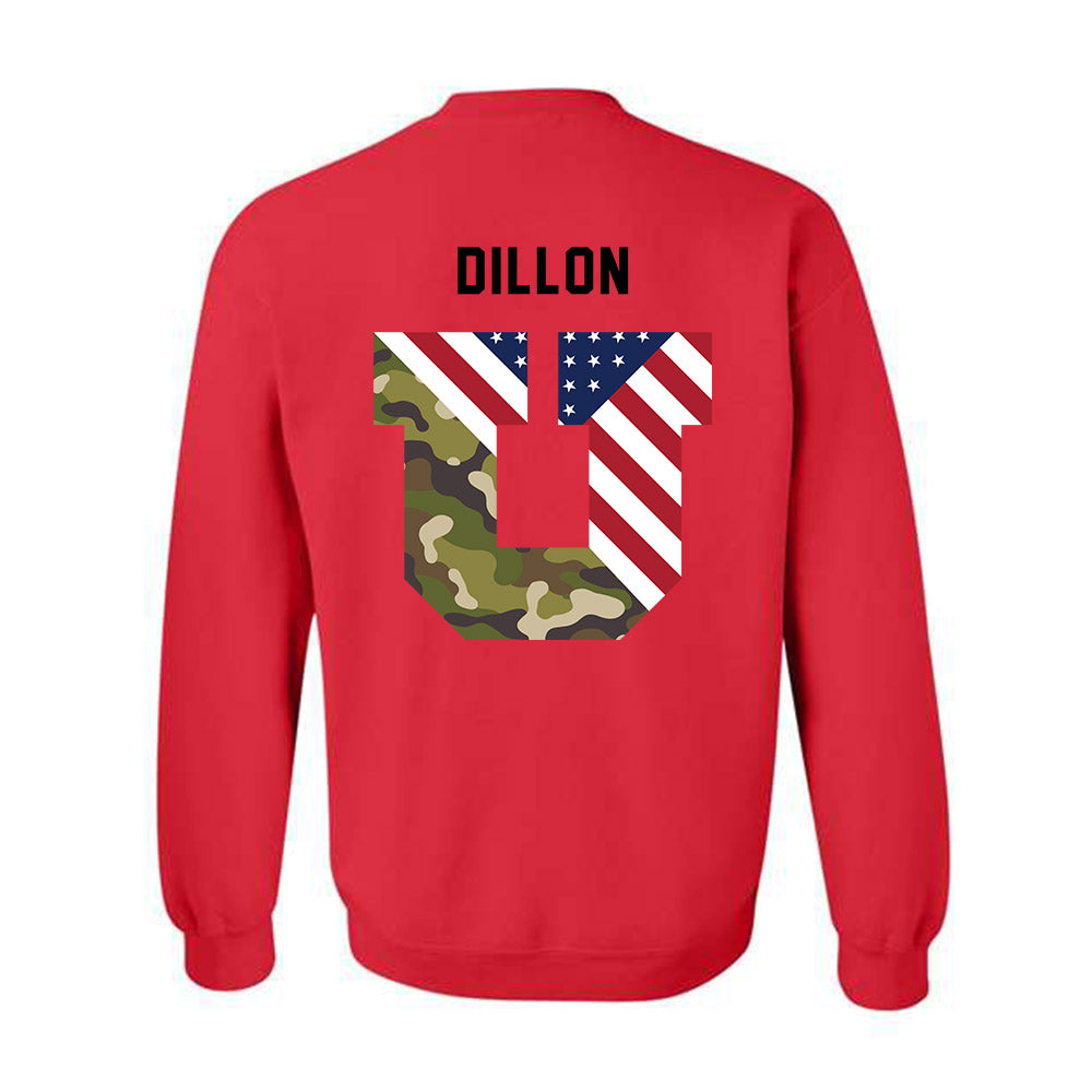 Utah - NCAA Football : Kash Dillon - Veterans Day v3 Crewneck Sweatshirt-2
