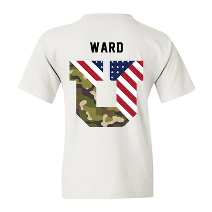 Utah - NCAA Football : Jojo Ward - Veterans Day v3 Youth T-Shirt-2