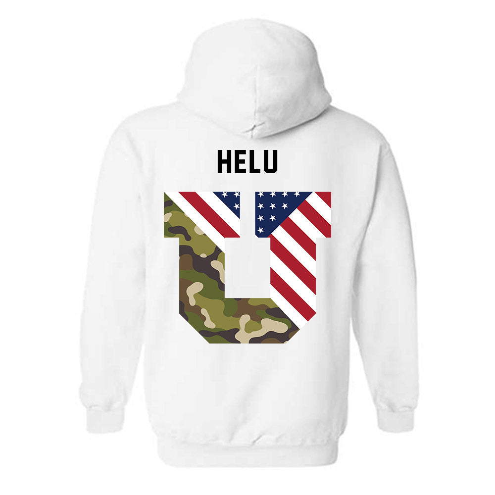 Utah - NCAA Football : Mateaki Helu - Veterans Day v3 Hooded Sweatshirt-3