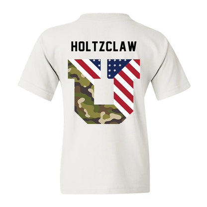 Utah - NCAA Football : Lance Holtzclaw - Veterans Day v3 Youth T-Shirt-3