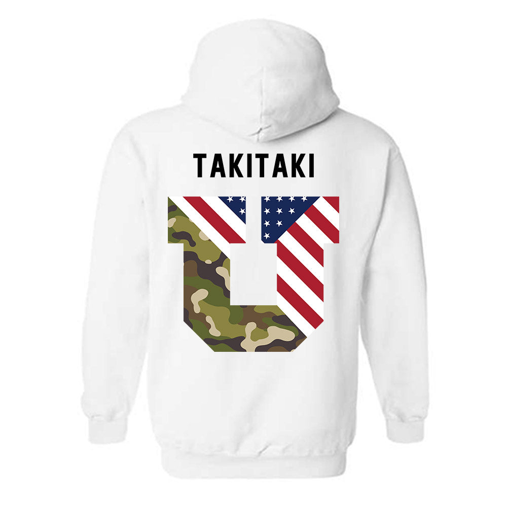 Utah - NCAA Football : Penisimani Takitaki - Veterans Day v3 Hooded Sweatshirt-2